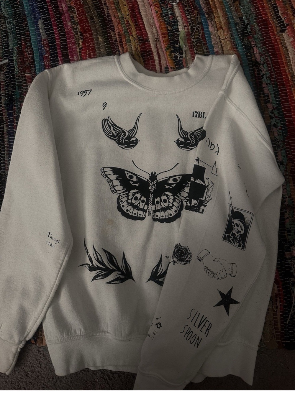 Harry Styles Tattoo Crewneck XL